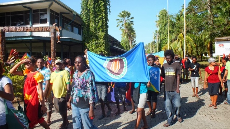 Bougainville flag celñebracion de la independencia
