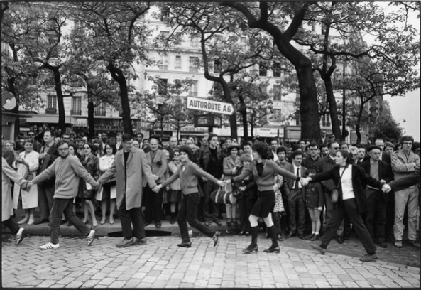 The 1968 May Events, on the way to the Charlety Stadium meeting, Place d'Italie, Paris, France, May 27, 1968